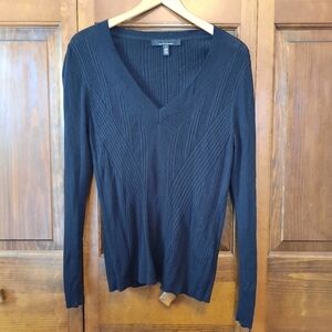 🛍 White House/Black Market Cashmere Blend V-neck Long Sleeve Sweater Size Large